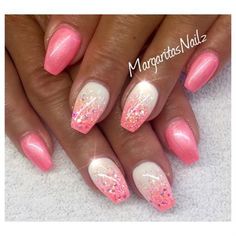 Pink And White Nails, Cotton Candy Nails, Candy Cotton, Candy Nails, Pink Gel Nails, Blog Art, Nail Art Galleries, Gallery Art