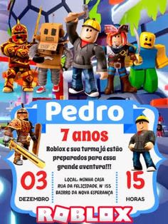 an advertisement for roblox toys in spanish