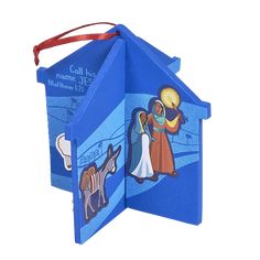 Side one of the 3D foam ornament kit for kids ministry - His Name Is Jesus Matthew 1 21, Story Kids, Nativity Story, Jesus Birth, The Nativity Story, Ornament Craft, Christmas Activity, Jesus Stories, The Nativity