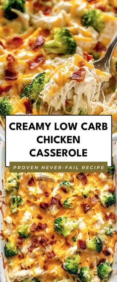 You'll love this Creamy Low Carb Chicken Casserole—it's rich and comforting without the extra carbs! It’s an ideal dish for cozy family dinners or when you want to impress guests with a delicious, wholesome meal. Yummy Family Dinner Ideas Easy Meals, Carb Free Chicken Dinner, Low Carb Chicken Meals Easy, Carb Friendly Casserole, Chicken Casserole Recipes Rotisserie, Easy Keto Friendly Meals, Sugar Free Dinner Ideas, Health Low Carb Meals, Carb Free Casserole Recipes