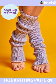 Get started on this DIY project on Yoga Leg Warmers Knitting Pattern. Do you love yoga? And knitting? Then these leg warmers should be perfect for you! They are made like socks without heels and toes, so the feet can stay warm while keeping their grip on the mat. An added bonus is they are really easy to knit ;) They are knitted from Twister Solid, which is both elastic and durable thanks to it's acrylic content. Find the color that matches your yoga mat and make yourself some lovely leg warmers Leg Warmers Knitting Pattern, Knit Leg Warmers Pattern, Leg Warmers Pattern, Flip Flop Socks, Leg Warmer, Yoga Socks, Knitted Wit, Lovely Legs, Baby Diy