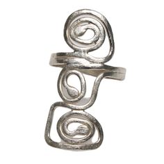 Modern Spiral Ring For Formal Occasions, Modern Spiral Rings For Formal Occasions, Modern Adjustable Rings With Unique Design, Modern Adjustable Ring With Unique Design, Adjustable Hand Forged Fusion Rings, Modern White Gold Rings With Unique Design, Contemporary Rings With Unique Design For Gift, Handmade Modern Spiral Ring, Modern Handmade Spiral Rings