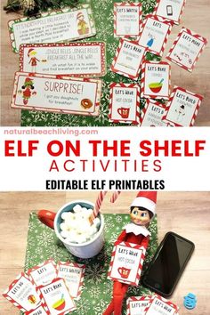 elf on the shelf activities and printables to help kids learn how to read