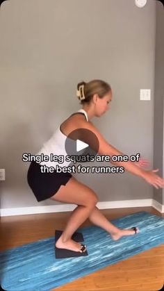 29K views · 1.7K reactions | We run on one leg, so we should progress to training on one leg⬇️

But if a single leg squat is difficult or doesn’t look great, the goal should be to work up to one:
1. Use a wall for support, especially if you struggle to load the posterior chain
2. Unilateral glute max and trunk stability is SO important, I love the single knee to chest bridge for this
3. Any sort of single leg stability where your form looks great even if that means a mini squat, static standing or using support

If you’re ready to run stronger and want to strength train with running specific exercises, go through the Runners Complete Program (linked in bio) | Lisa Mitro, Physical Therapist for Runners