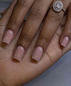 Nude Nails Ideas, Classy Nude Nails, Nude Nail Ideas, Nude Nail Design, Short Classy Nails, Acrylic Nails Nude, Tapered Square Nails