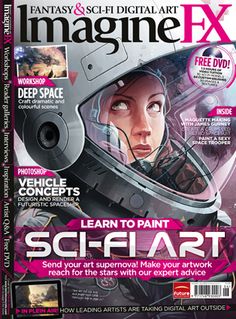 a magazine cover with an image of a woman wearing a helmet