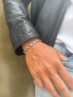 Mens Steel Bracelet, Silver Chain Bracelet, Silver Steel Bracelet, Gift for Him, Made From Stainless Steel, Made in Greece. - Etsy Chain Bracelet Silver, Silver Chain Bracelet, Bracelet Silver, Steel Bracelet, Chain Link Bracelet, Bracelet Gift, Silver Bracelets, Link Bracelets, Gift For Him