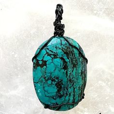 Turquoise Polish Pendant Wire Wrap Southwestern Jewelry | New Earth Gi Southwestern Jewelry, Southwestern Style, Amulets