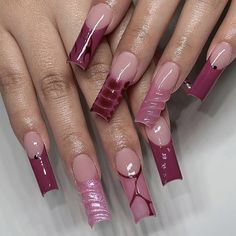 Classy Acrylic, Classy Acrylic Nails, Burgundy Nails, High Maintenance, Nail Inspo, Art Ideas, Acrylic Nails, Nail Designs