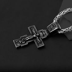 Boyfriend Memorial Gift, Anniversary Gift, Best Friend Gift -fathers day gifts ,valentines day gift for boyfriend Gifts For Him Christmas Jesus Crucifix Necklace, Christ Jesus Cross Pendant, Religious Mens Pendant, Silver Christian Jewelry, Oxidized Men Medal, Religious Pendant BIG AND HEAVY CROSS PENDANT Pendant width: 1.20 Inches Pendant height: 2.60 Inches Weight: 35 g MATERIALS: - Pendant : White bronze - Chain : Solid 925 sterling silver PRODUCTION METHOD: - Handmade with Care INTERNATIONAL SHIPPING: - We use International Priority Shipping Service - 5-10 Business Days - FREE Shipping PACKAGING: - All handmade sterling silver rings are nicely packaged ready to gift in elegant jewelry boxes. - Gift for her, gift for mother's day Crucifix Necklace For Father's Day Gift, Spiritual Cross Jewelry For Father's Day, Father's Day Gift Crucifix Necklace, Father's Day Gift Cross Necklace, Orthodox Cross Necklace, Jesus Cross Necklace, Jewelry Oxidized, Crucifix Necklace, Handmade Sterling Silver Rings