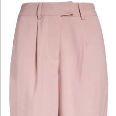 Na-Kd Pink Tailored Bermuda Short With Front Pleat. The Size Is Eu 46, Which Would Technically Be Around A Size 16-18 Us But Fits This Piece Fits More Like A 14). 11” Inseam. Waist 36” Knee-length Pink Bottoms For Workwear, Pink Knee-length Bottoms For Work, Pink Knee-length Bottoms For Workwear, Pink Knee-length Cotton Shorts, Pink High-waisted Moisture-wicking Shorts, Tailored Shorts, Size 16, Bermuda Shorts, Womens Shorts