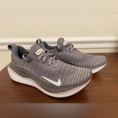 Nike Infinity Run 4 Women‘s Running Shoes Style Fj1222-008 Women‘s Size 9.5 Color Gray/White New, Never Worn No Original Box Please Note A Small White Dot On The Gray Insole (See The Last Two Pictures) Marathon Lace-up Sneakers With Ortholite Insole, Nike Athleisure Running Shoes With Round Toe, Gray Slip-on Running Shoes, Nike Air Max Cushioning Slip-on Running Shoes, Nike Air Max Slip-on Running Shoes, Nike Slip-on Running Shoes With Air Max Cushioning, Nike Sneakers With Air Cushioning For Light Exercise, Gray Boost Midsole Sneakers, Nike Slip-on Running Shoes For Jogging