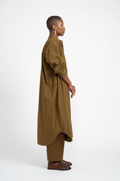 Our perfect oversized shirt dress. For throwing over a bathing suit or dressing up with lots of jewelry and your favorite sandals, this dress is made to be worn every day, with an oversized fit, an exaggerated shirt tail hem and made entirely in San Francisco of cotton poplin. 100% Cotton Made in San Francisco Lots Of Jewelry, Garden Clogs, Oversized Shirt Dress, Studio Nicholson, Knit Outerwear, Black Crane, The Shirt, Oversized Shirt, Cotton Poplin