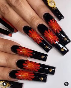 Drip Nails, Edgy Nails, Goth Nails, Nails Only, Unique Acrylic Nails, Hot Nails, Dream Nails, Fire Nails, Funky Nails