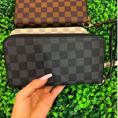 Check Out Our Checkered Wristlet Wallet, With An All Over Checkered Design And Additional Strap For Easy Carrying. It's The Perfect Size To Hold Your Cash And Credit Cards Securely, While Also Fitting In Your Pocket Or Purse. All Colors Listed Separately Dimensions: 8in X 4in - Wristlet. 7.75 In Card Slots And A Coin Pocket. Includes Wrist Strap Black Rectangular Wristlet With Card Slots, Black Wristlet With Card Slots For Everyday Use, Black Wristlet With Card Slots For Daily Use, Denim Wallet, Checkered Design, Canvas Wallet, Michael Kors Wristlet, Key Wallet, Black Wallet