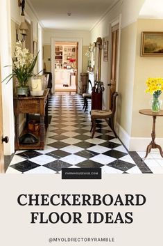 Checkerboard hallway floor Wrong Choice, Rule Of Thumb, Repeating Patterns, Modern Farmhouse, Kitchens, Entryway