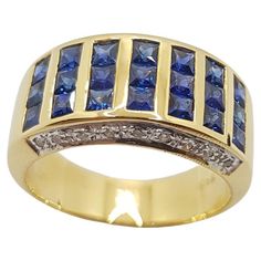 Blue Sapphire 1.62 carats with Diamond 0.08 carat Ring set in 18 Karat Gold Settings Width: 1.9 cm Length: 1.0 cm Ring Size: 54 Total Weight: 10.38 grams "We first opened doors in 1980 when it was then situated in the vicinity of the Victory Monument; a small and modest storefront with a couple of counters. From its humble beginnings to where it stands today, our company has proven its abilities as a jeweler. Since the beginning, we have been supplying fine quality pieces to dealers, wholesalers Formal Diamond Sapphire Ring Channel Set, Yellow Gold Sapphire Ring With Princess Cut Diamond, Formal Sapphire Ring With Channel Set Diamonds, Formal Channel Set Sapphire And Diamond Ring, Luxury Sapphire Ring With Diamond Channel Set, Brilliant Cut Sapphire Rings In Yellow Gold, Yellow Gold Sapphire Rings With Brilliant Cut, Fine Jewelry Sapphire Ring With Channel Set Diamonds, Fine Jewelry Sapphire Ring With Emerald Cut Channel Set