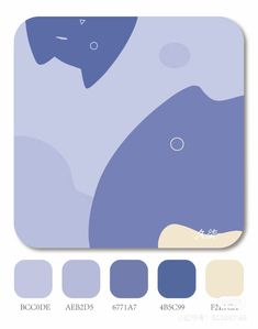 the color palette is blue and white with an image of a whale on it's side