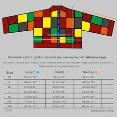 the size and measurements of a shirt for children's clothing, including sleeves, collars, and long sleeves