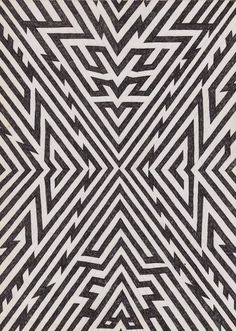 a black and white pattern with lines on it