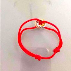 Red String Double Ring Bracelet Red String Bracelet, Red String, Double Ring, String Bracelet, Ring Bracelet, Womens Jewelry Bracelets, Lady In Red, Women Jewelry, Bracelet