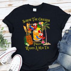 Excited to share the latest addition to my #etsy shop: Mai Tai Shirt, Tropical Vacation Shirt, Hawaiian Vacay shirt, Polly wants a Mai Tai Tee, Funny Tropical Island Shirt https://etsy.me/3LAhApT #maitai #tropicalvacation #tropical #vacation #vacay #hawaii #hawaiian #b Group Vacation Shirts, Class Tshirts, Funny Vacation Shirts, Margarita Shirt, Physical Therapy Shirts, Cruise Gifts, Embroidered Polo Shirts, Hawaiian Vacation, Tropical Shirts