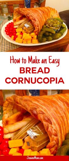 how to make an easy bread cornucopia