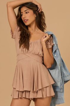 Sale Rompers & Jumpsuits | Altar'd State Fitted Ruffle Jumpsuits And Rompers In Mini Length, Chic Mini Length Jumpsuits And Rompers For Brunch, Chic Mini Length Jumpsuits For Brunch, Chic Mini Jumpsuits For Brunch, Short Sleeve Dress With Bow Tie Back For Brunch, Summer Jumpsuits And Rompers With Ruffles And Short Sleeves, Spring Elegant Puff Sleeve Jumpsuits And Rompers, Chic Short Sleeve Jumpsuits And Rompers For Brunch, Elegant Spring Puff Sleeve Jumpsuits And Rompers