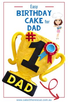 a cake with the number one on it and a cupcake in the shape of a mug