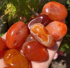 Carnelian Aesthetic Crystal, Crystal Tumblestones, Crystal Healing Properties