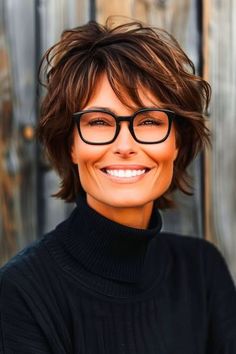 Medium Shag For Thick Hair, Women Hairstyles For Short Hair, Hair Cuts Women Short, Trending Short Hairstyles, Short Haircuts For Wavy Hair Over 50, Short Haircuts For Women With Glasses, Short Hairstyles For Thick Curly Hair, Short Hair For Over 50, Short Chic Hair