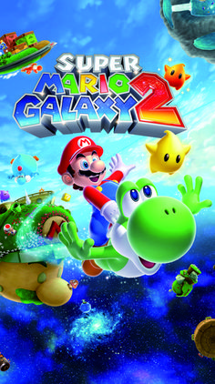 the cover art for super mario galaxy 2