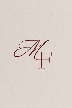 the letter f is made up of two letters and has red ink on it,