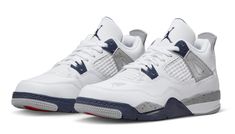 AUTHENTIC 2022 NIKE AIR JORDAN IV RETRO SNEAKERS COLOR : WHITE / CEMENT / MIDNIGHT NAVY STYLE CODE: BQ7669-140 PRE-SCHOOL SIZE: 1Y US | 13.5 UK Welcome eBayers to another great listing from me. I have a pair of Authentic 2022 Nike Air Jordan IV Retro pre-school in a size 1Y for sale. Comes brand new with the original laces, insoles, but NO box is included. They were purchased directly from a Nike store in Portland, OR. They'll also come from a smoke and pet free home as well.  3,500+ FB Positive Legit eBay Seller. Check my past feedback and you'll see that all items I sell are 100% Authentic/Genuine Products. Please buy with confidence by knowing what you see is what you'll get. I pride myself to make sure all my ebay auctions are well represented. I always double/triple check to ensure ev Nike Air Jordan 4 High-top With Branded Insole, Nike Air Jordan 4 High-top, Air Jordan 4 With Air Max Cushioning For Streetwear, Nike Air Jordan 4 With Boost Midsole, Nike Air Jordan 4 For Sports With Branded Insole, Nike Air Jordan 4 Sports Shoes, Air Jordan 4 With Boost Midsole For Streetwear, Nike Air Jordan 4 Streetwear With Round Toe, Nike Air Jordan 4 Casual Streetwear