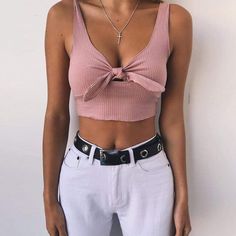 Crop Top Camisole, Bow Crop Tops, Streetwear Mode, Crop Top Outfits, Cute Crop Tops, Cropped Tops