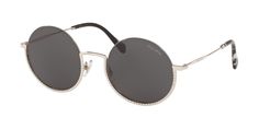 These Miu Miu Sun frames feature a Round shape perfect for oval, square or heart shaped faces. The frames feature a Semi Rim design. These frames are crafted with durable metal. Modern Miu Miu Sunglasses, Trendy Miu Miu Sunglasses For Formal Occasions, Modern Miu Miu Sunglasses With Glass Lenses, Modern Miu Miu Sunglasses With Glass Material, Elegant Round Frame Metal Sunglasses, Trendy Metal Round Frame Sunglasses, Trendy Silver Round Frame Sunglasses, Formal Metal Sunglasses With Gradient Lenses, Modern Miu Miu Sunglasses For Party