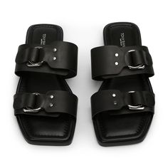 Tony Bianco Rory Flat Sandals Size Eu 40 / Us 9.5 Seller Notes: Brand New In Box Unworn Tony Bianco Description: Intended For Summer Time Adventures Or A Day Full Of Errands, Rory Is The Slide You've Been Missing. Crafted From Our Signatory Black Leather, This Style Features Two Upper Straps With Buckle Look Detail. -Material: Leather -Sole: Leather -Fit: True To Size -Toe-Shape: Open -Features: Gold Hardware (Looks Silver As Pictured) -Heel: 1cm Black Slip-on Sandals With Tang Buckle, Thigh High Boots Flat, Black Sandals Flat, Embellished Heels, Metallic Shoes, Tony Bianco, Low Heel Sandals, Bow Heels, Slingback Shoes