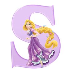 the letter s is for princess rappui and she's holding a doll