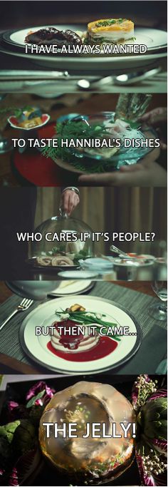 some plates with food on them and the caption that says, what do you think?