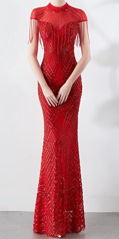 Sparkle Hot Red Long Classy Evening Dress (Stunning) Red Sequin Dress For Prom, Glamorous Red Sequin Dress For Red Carpet, Red Sequin Dress For Prom Party, Glamorous Red Sequin Prom Dress, Sleeveless Evening Dress For Red Carpet Gala, Glamorous Red Sleeveless Sequin Dress, Sleeveless Evening Dress For Gala And Red Carpet, Red Glamorous Sequin Dress For Prom Season, Red Sleeveless Evening Dress For Party Season