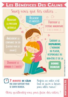 a poster with the words in french and an image of two people hugging each other