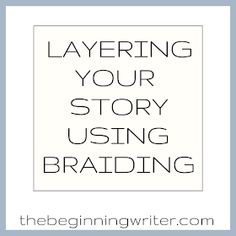 the text layering your story using braiding is in black and white, with an image