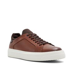 Aldo-Leyton Sneaker Touch up your casual look with the stylish and functional Leyton sneaker from Aldo. The sporty silhouette makes for a versatile add to your closet, while the water-resistant upper and memory foam footbed ensures security and comfort.