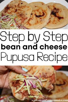 The easiest Salvadorian pupusas ever! A step by step recipe tutorial on how to make pupusas. Bean and cheese pupusas. Vegetarian pupusas. easy and quick pupusa recipe. Pupusas Recipe Air Fryer, El Salvadorian Recipes, Salvadorian Recipes, Homemade Pupusas, Popusas Recipe Video, Authentic Pupusas Recipe, Pupusas Recipe Easy