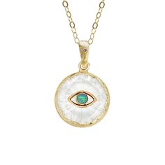 Opal Eye Amulet Charm – Silverado Gallery Amulet Charm, Amulet Necklace, Warm Yellow, Eye Protection, A Frame