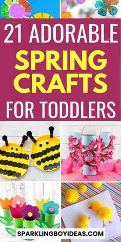 the best spring crafts for toddlers to make