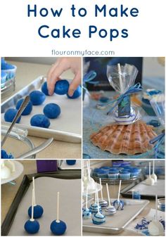 how to make cake pops with blue icing