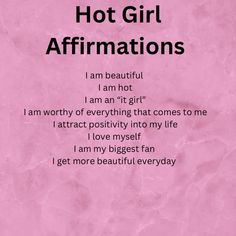 I Am Hot Manifestation, Im Hot Affirmations, Daily Magic, Girl Affirmations, Routine Tips, Floral Wallpaper Iphone, Beauty Routine Tips, Instagram Quotes Captions