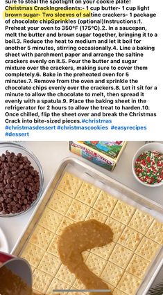 the recipe for christmas crackers is shown in an article about how to make it