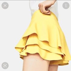 Zara Light Yellow Flowy Ruffle Skorts Size Small And Medium Available Sz Medium New With Tag Nwt Sz Small New Without Tag Mini Skirt Shorts Yellow Skirt, Skirt Shorts, Halloween 2024, Zara Shorts, Skorts, Pale Yellow, Light Yellow, Mini Skirt, Mini Skirts